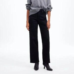 Madewell the perfect vintage wide leg jean Black Women's Jeans 24
